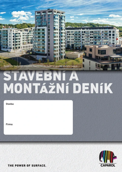 Caparol stavební deník A4 – 20 trojsložek